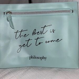 Philosophy Light Blue Cosmetic Bag